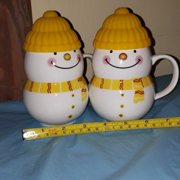 Snowman Cups with Yellow Hats *NEW* - Picture 5 of 6